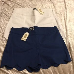 Navy shorts & White shorts